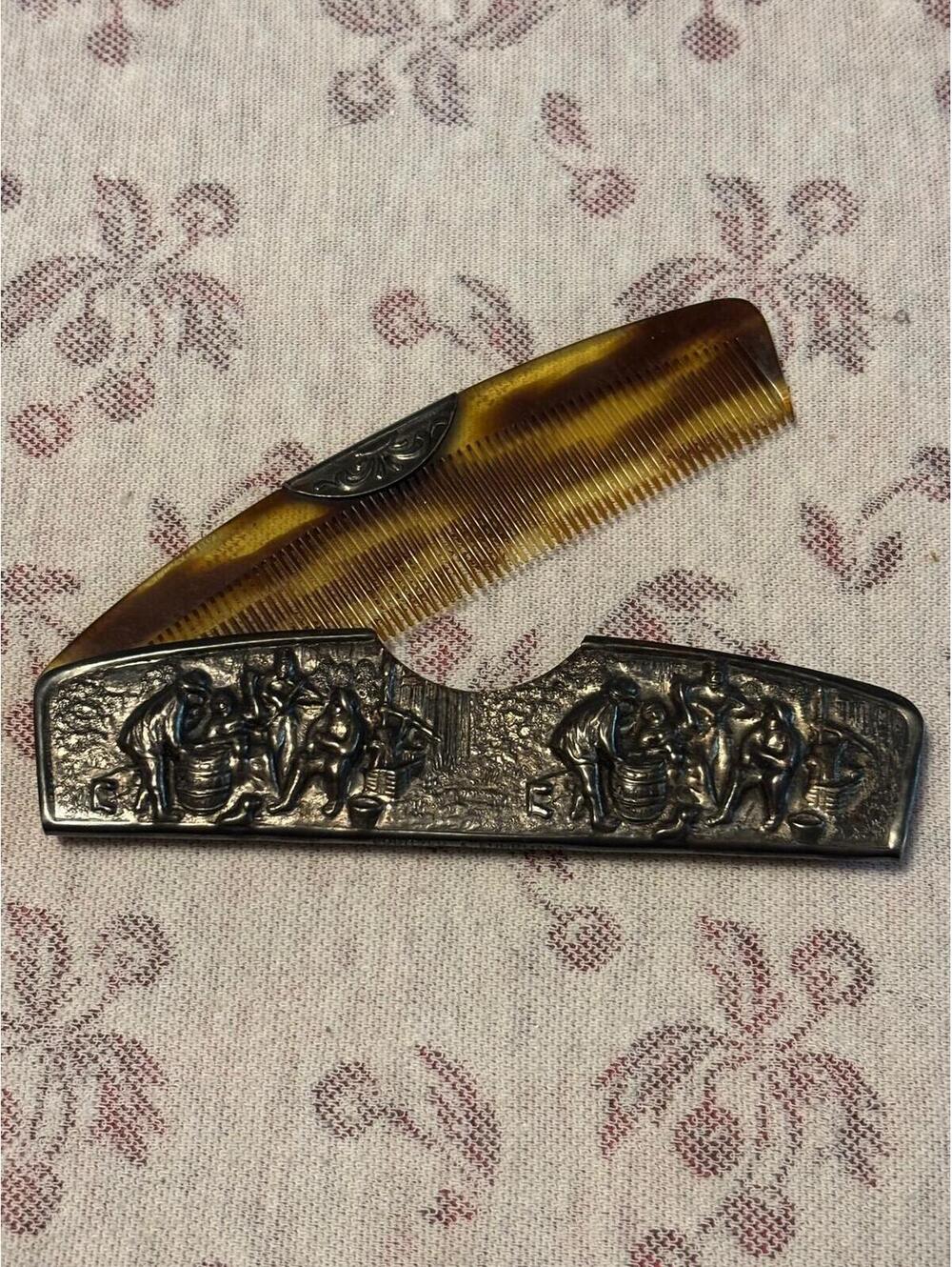 Spritzer& Fuhrmam Silver Plated Comb and Cover from Denmark